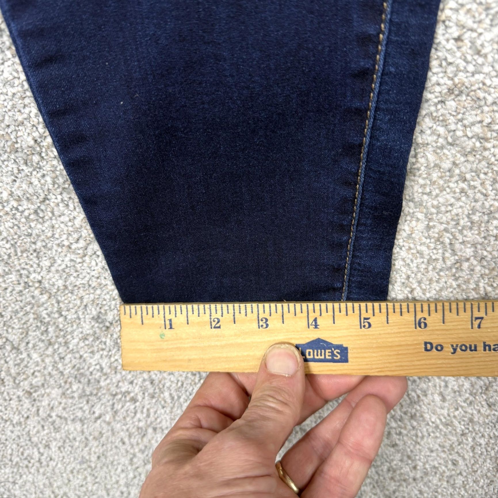 Jordache Jordache Jeans Womens 8 30x29 Dark Blue Denim Super Skinny 5-Pocket Regular Rise Mid Stretch Size 30" / US 8 / IT 44 - 3 Thumbnail