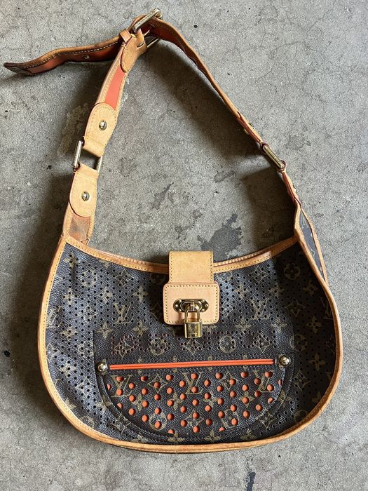 Louis Vuitton Louis Vuitton Shoulder Bag Monogram Perfo Demi Lune