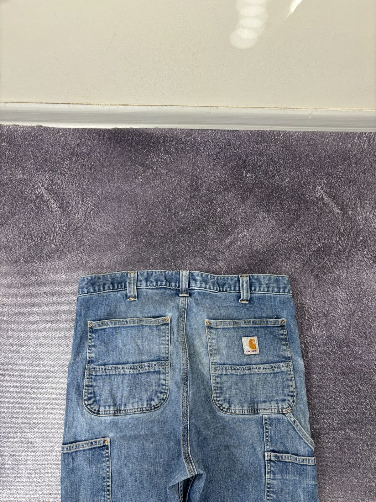 Carhartt Vintage Carhartt Faded Light Blue Relaxed Fit Denim Jeans Size US 34 / EU 50 - 6 Thumbnail