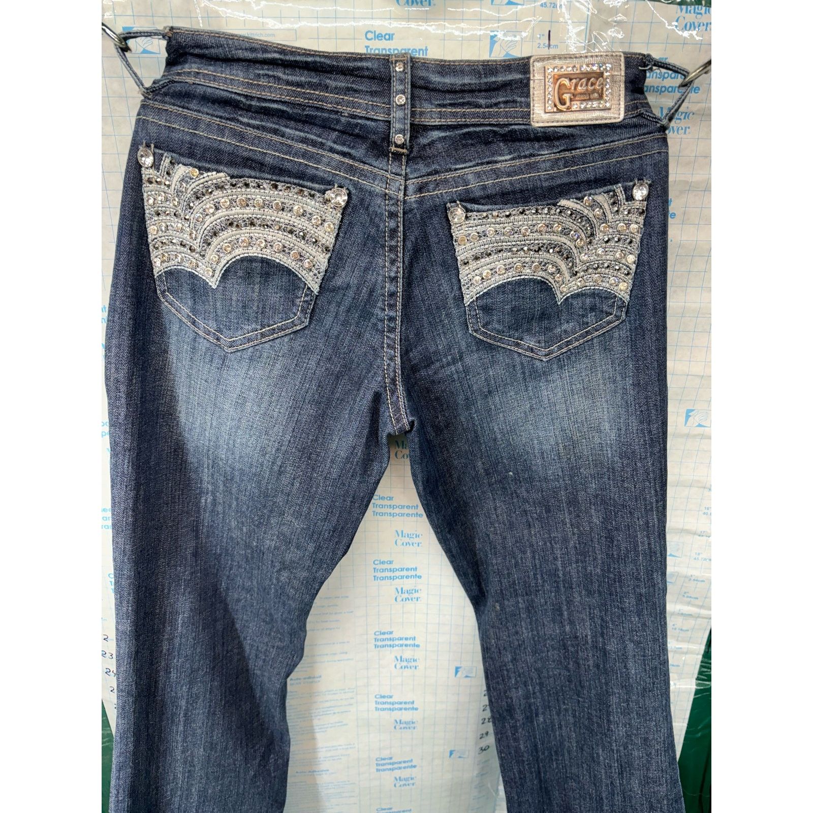 Grace in LA Grace In La Jeans Size 5 Easy Fit Embellished Blingy Size 28" / US 6 / IT 42 - 6 Thumbnail