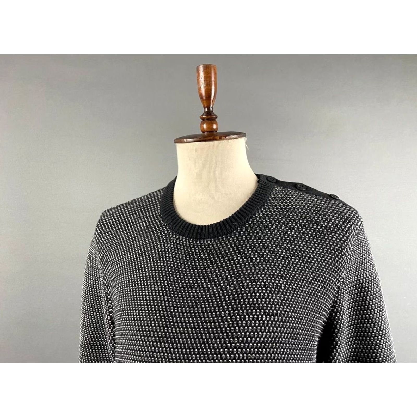 Diesel Diesel Sweater Mens Size XL Black Cotton Pullover Crew Neck Long Sleeve Size US XL / EU 56 / 4 - 4 Thumbnail