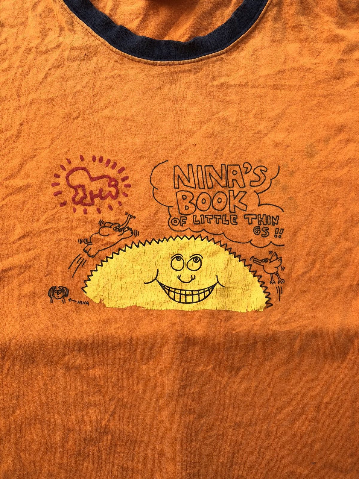 If Six Was Nine × Japanese Brand × Le Grande Bleu (L.G.B.) Nina Book Of Little Thin GS X Keith Haring Tee Size US S / EU 44-46 / 1 - 4 Thumbnail