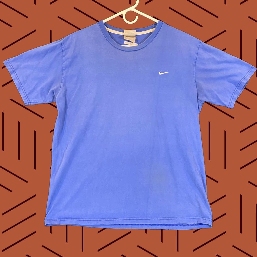 Nike VINTAGE Nike Shirt Mens Large Faded Blue Gray Tag Y2K Tee Short Sleeve Essential Top Size US L / EU 52-54 / 3 - 1 Thumbnail