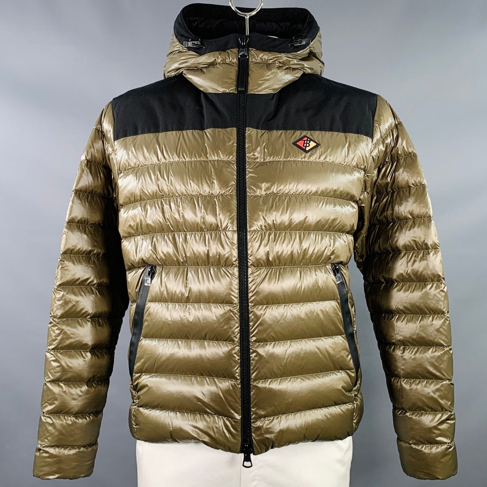 Burberry Size XL Barking Black Olive Quilted Polyamide Hooded Coat Size US XL / EU 56 / 4 - 1 Thumbnail