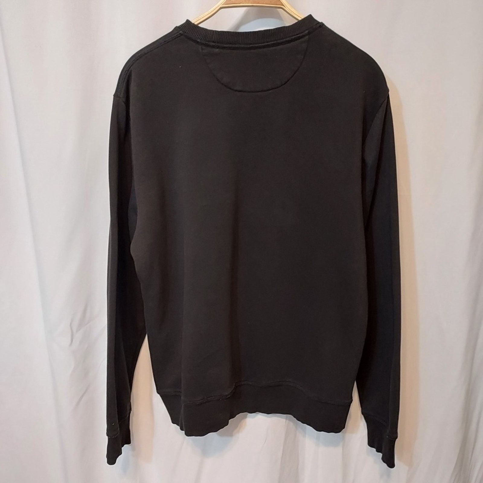 Calvin Klein Calvin Klein Black Gray Monogram Crewneck Sweatshirt Sweater Size US L / EU 52-54 / 3 - 4 Thumbnail