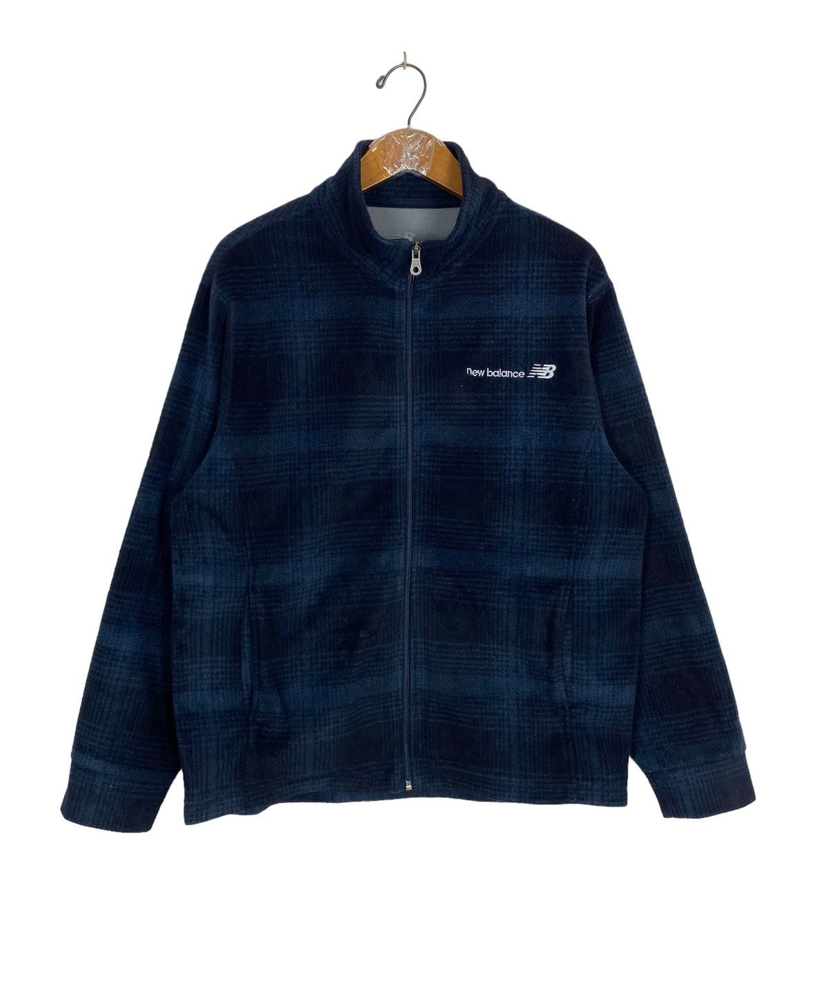 New Balance Rare‼️ New Balance Zipper Fleece Checked Pattern Size US M / EU 48-50 / 2 - 1 Thumbnail