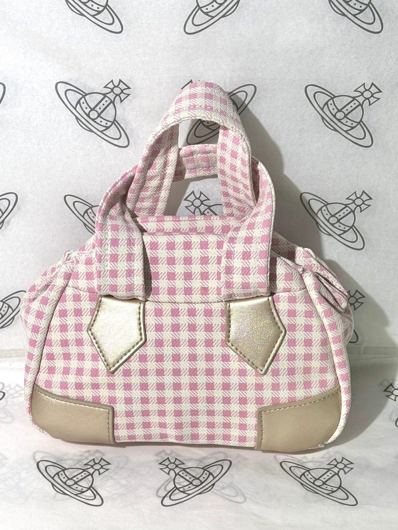 Vivienne Westwood Vivienne Westwood size os Pink checkered bowling bag Size ONE SIZE - 4 Thumbnail