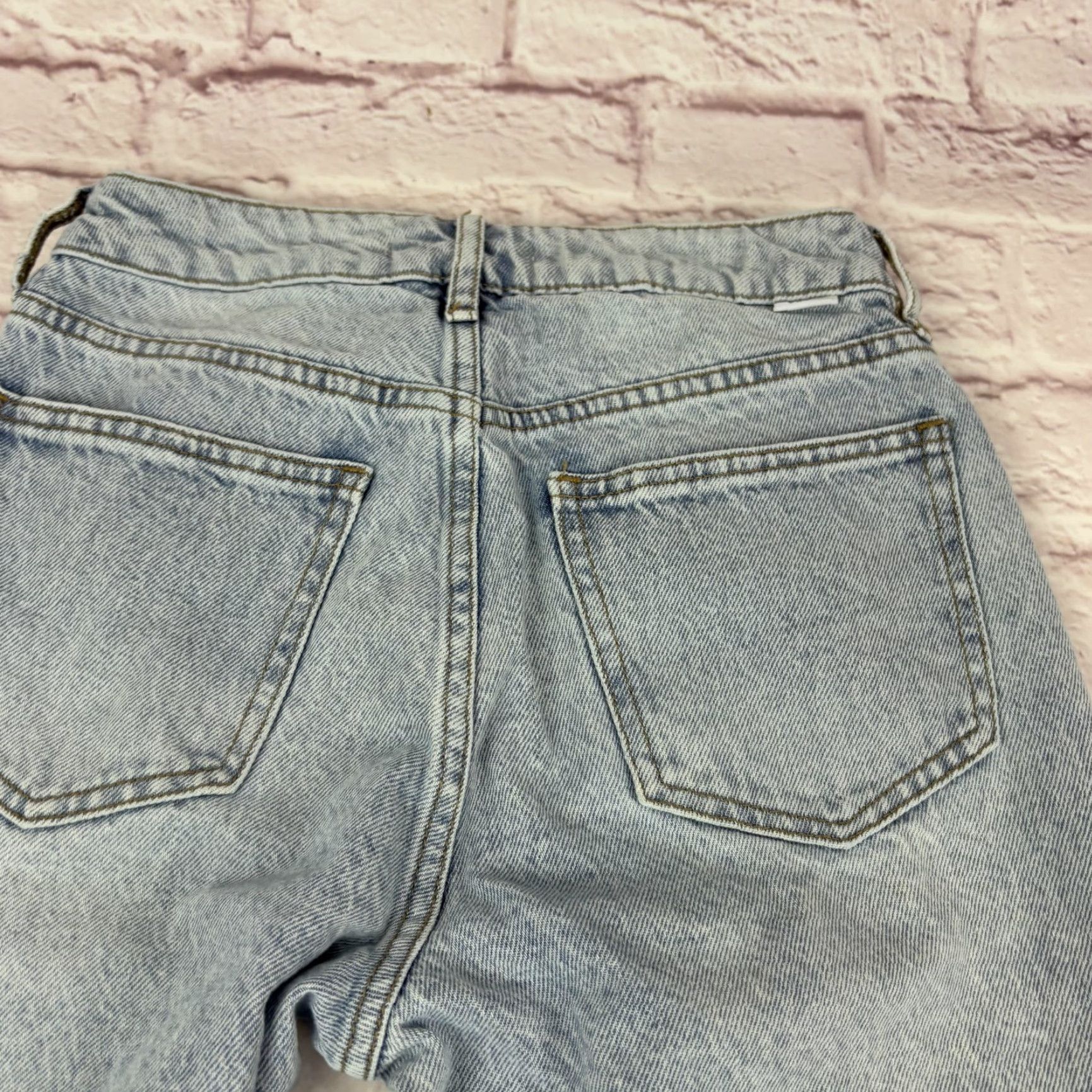 Pacsun PacSun Jeans Womens 25 Light Wash High Rise Distressed Straight Leg Denim Size 42" / US 20 - 4 Thumbnail
