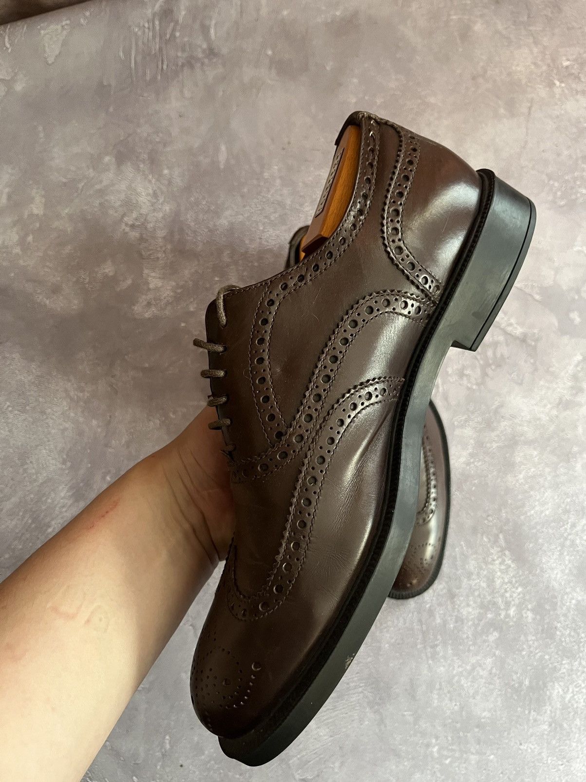 Fratelli Rossetti Fratelli Rossetti Mens Brown Leather Low Top Shoes Size 7 Size US 7 / EU 40 - 8 Thumbnail