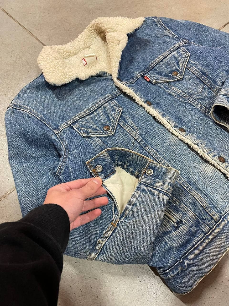 Levi's Vintage Levis Sherpa Denim Jacket Size US S / EU 44-46 / 1 - 6 Thumbnail
