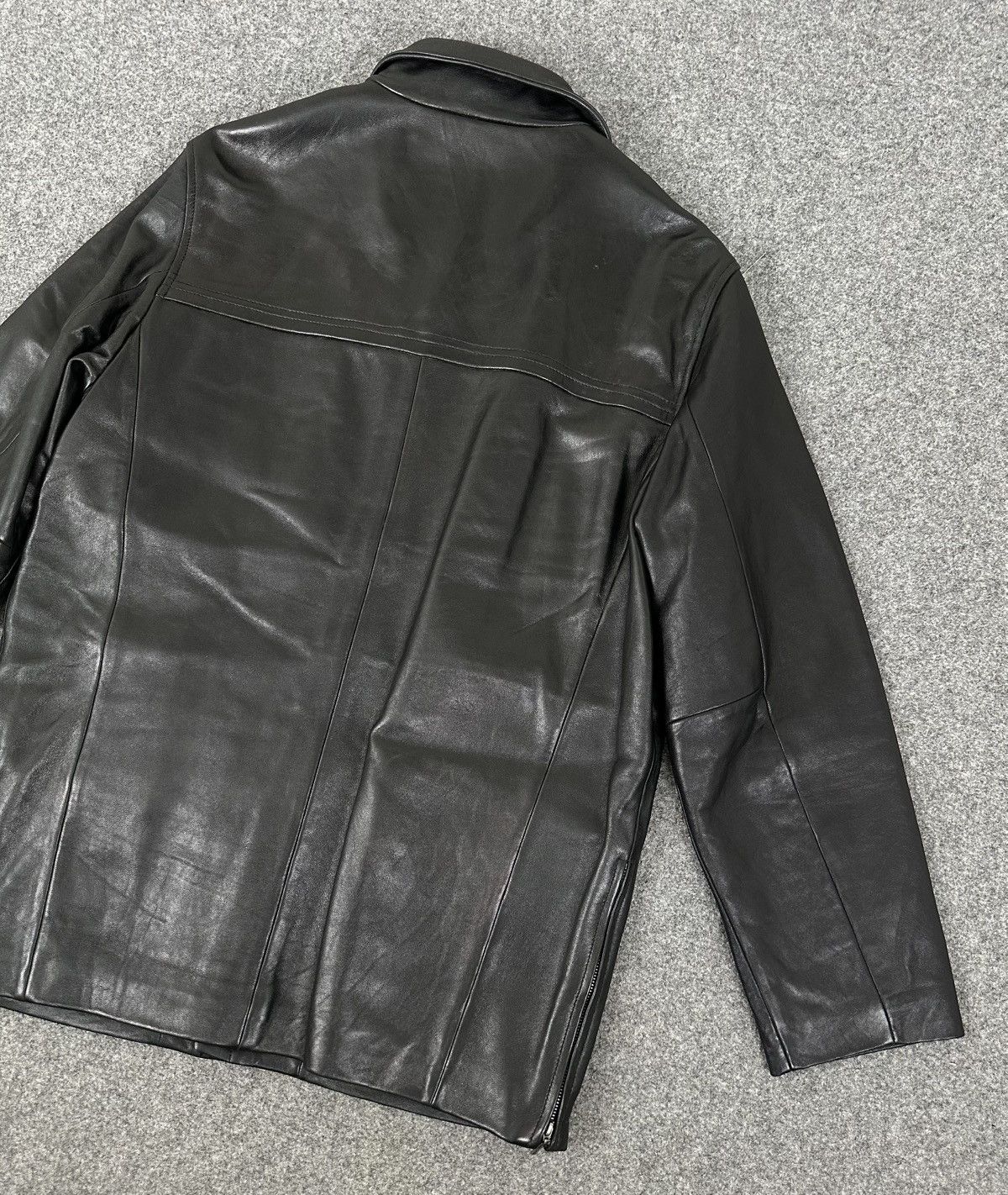 Balenciaga Balenciaga - Nicolas Ghesquiere 1997 Zip-Up Leather Jacket Size US M / EU 48-50 / 2 - 8 Thumbnail