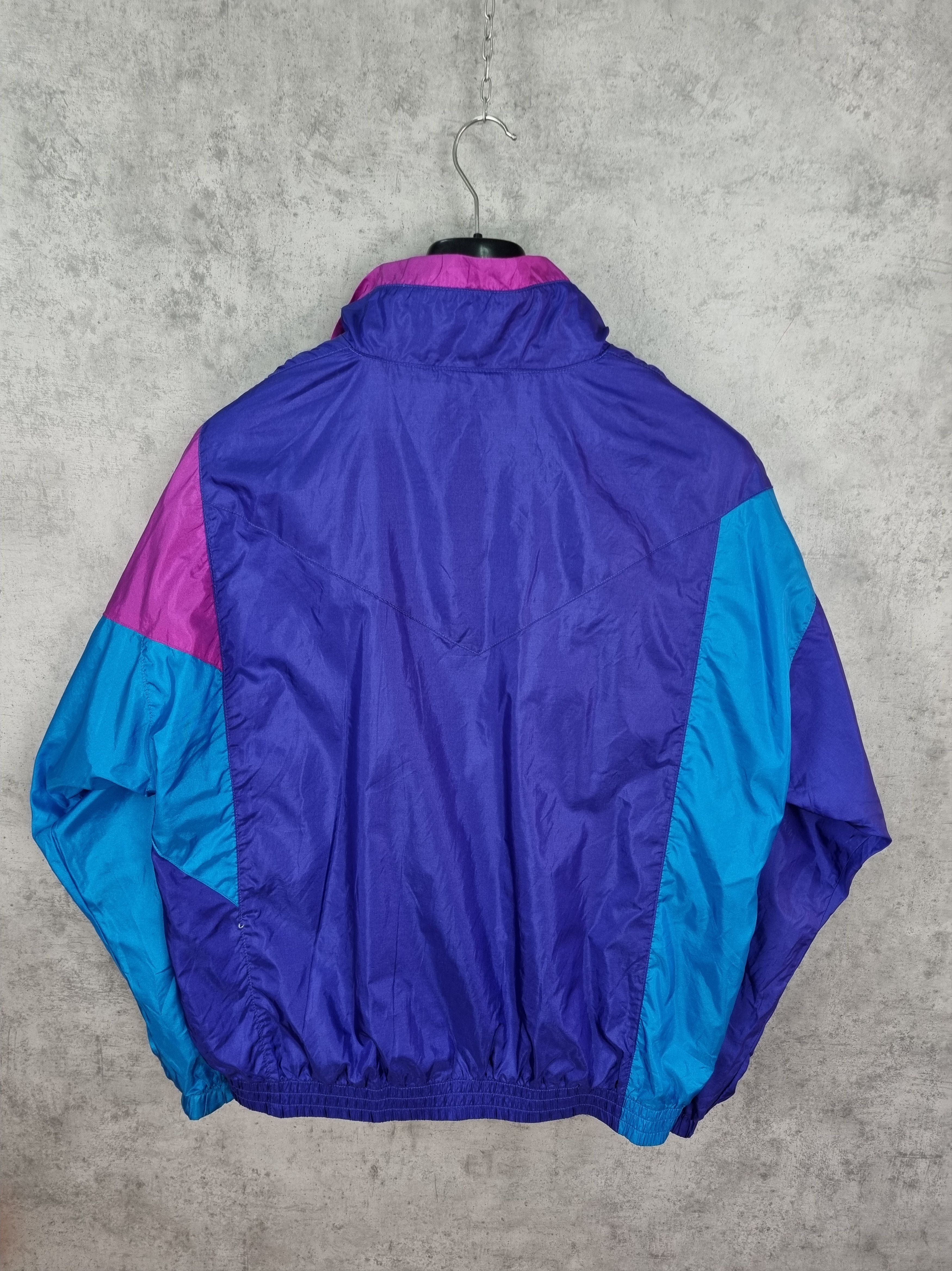 Nike × Vintage 90s Nike Vintage Nylon Attractive Track Top Size US L / EU 52-54 / 3 - 11 Thumbnail