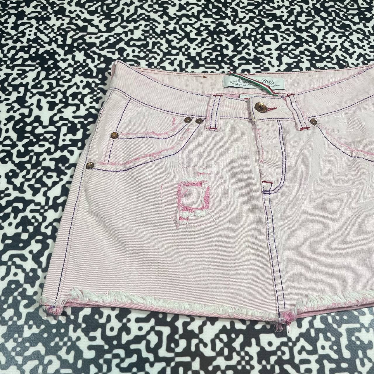 Japanese Brand Vintage Y2K MET Japanese Style Retro Sexy Pink Mini Skirt Size 26" / US 2 / IT 38 - 5 Thumbnail
