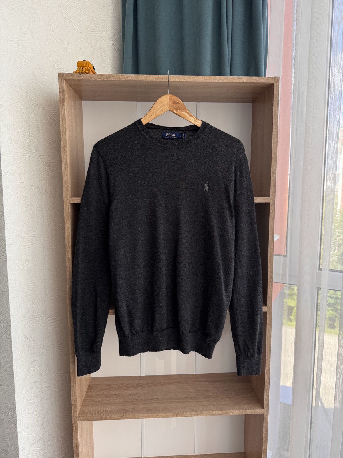 Vintage Polo Ralph Lauren Grey Merino Wool Sweater