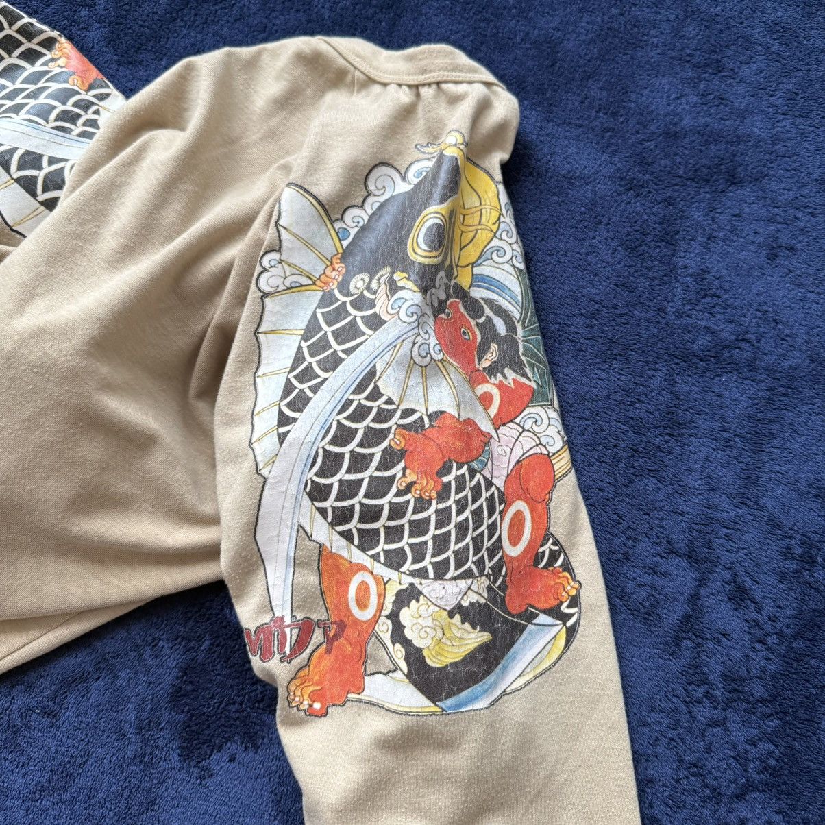 If Six Was Nine × Japanese Brand × Vintage MdP Modèle de Prudence Japan Tattoo Sleeve Beige 3/4 T-Shirt Size US L / EU 52-54 / 3 - 10 Thumbnail