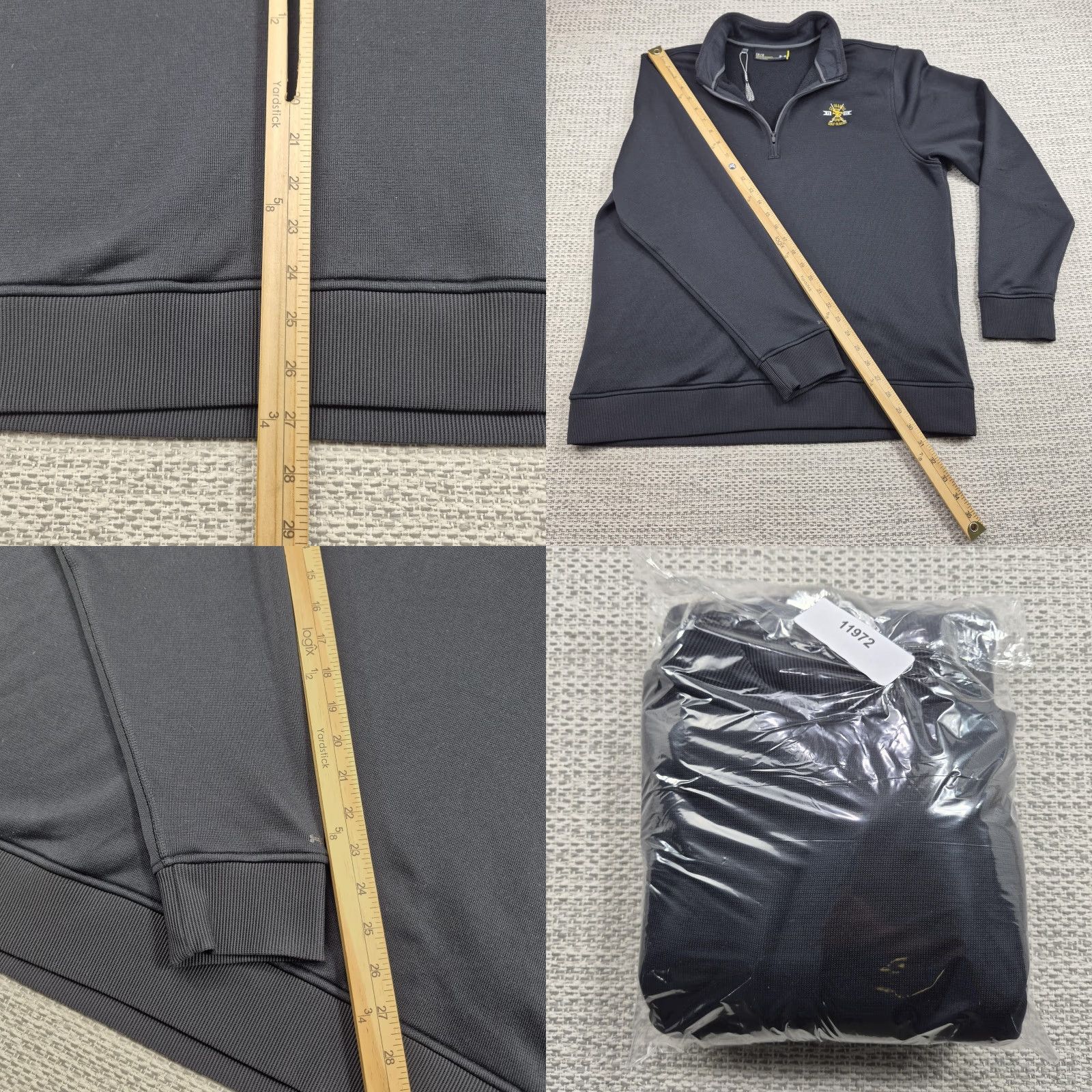 Under Armour Under Armour ColdGear Storm Pullover Mens Large Black 1/4 Zip Golf Fleece Top Size US L / EU 52-54 / 3 - 9 Thumbnail