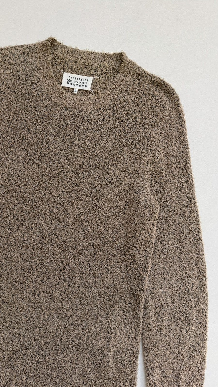 Maison Margiela S/S 15 Longline Beige/Black ‘Boucle’ Sweater Size US M / EU 48-50 / 2 - 6 Thumbnail