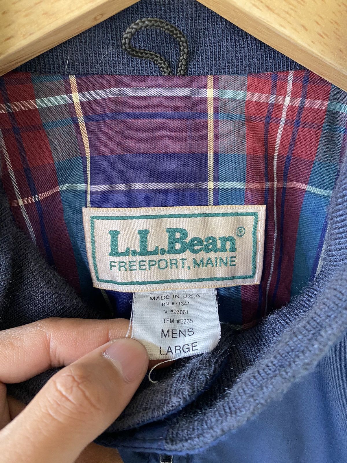 L.L. Bean Vintage 90s L.L.Bean Zipper Jacket Size US L / EU 52-54 / 3 - 5 Thumbnail
