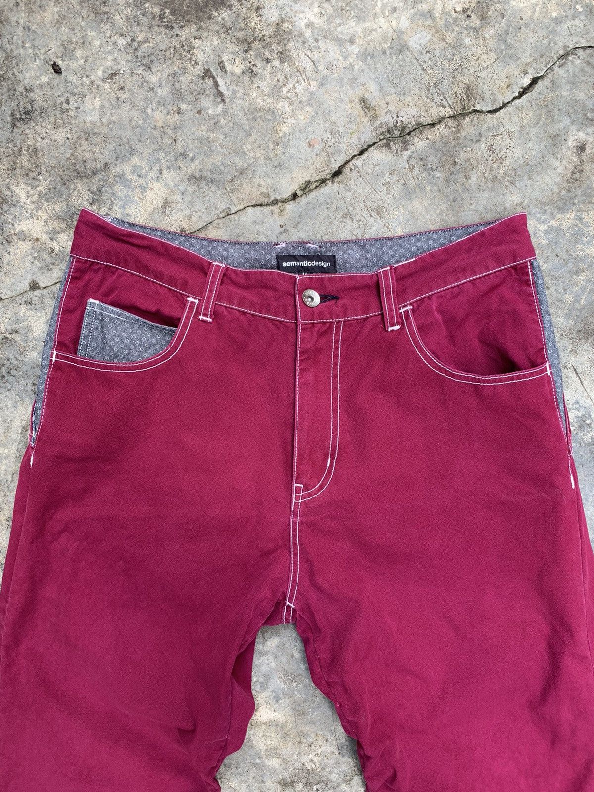 Japanese Brand × semanticdesign Semanticdesign Japan Double Waist Pants Size US 31 - 2 Thumbnail