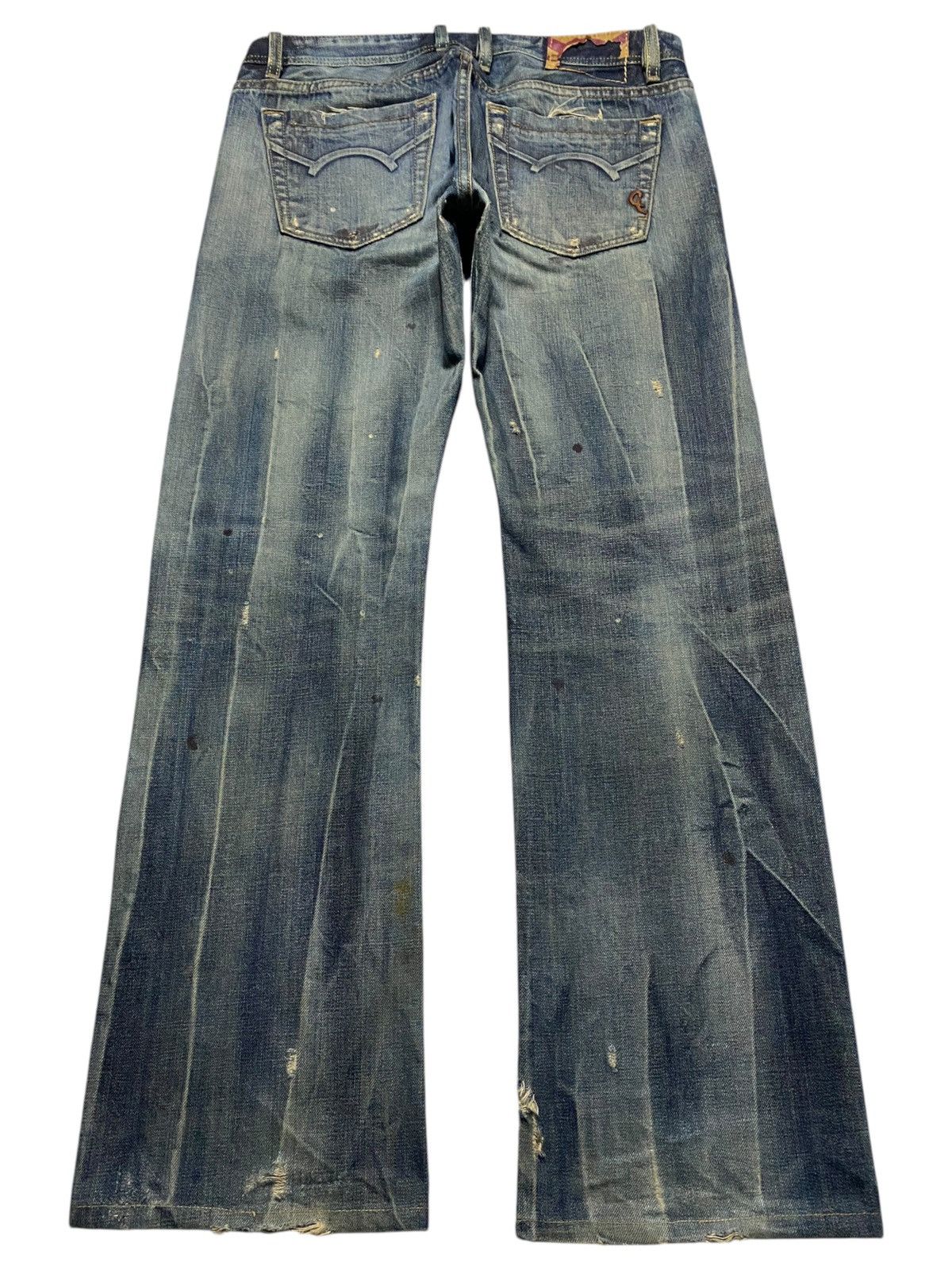 Cult Of Individuality Cult Paint Splatter Distressed Selvedge Redline (107N2) Size US 34 / EU 50 - 2 Thumbnail