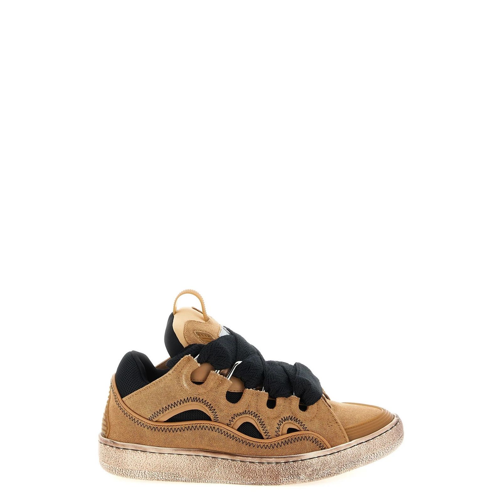 Lanvin LANVIN Curb Brown Leather Oversized Sneakers New & Authentic Size US 12 / EU 45 - 1 Thumbnail