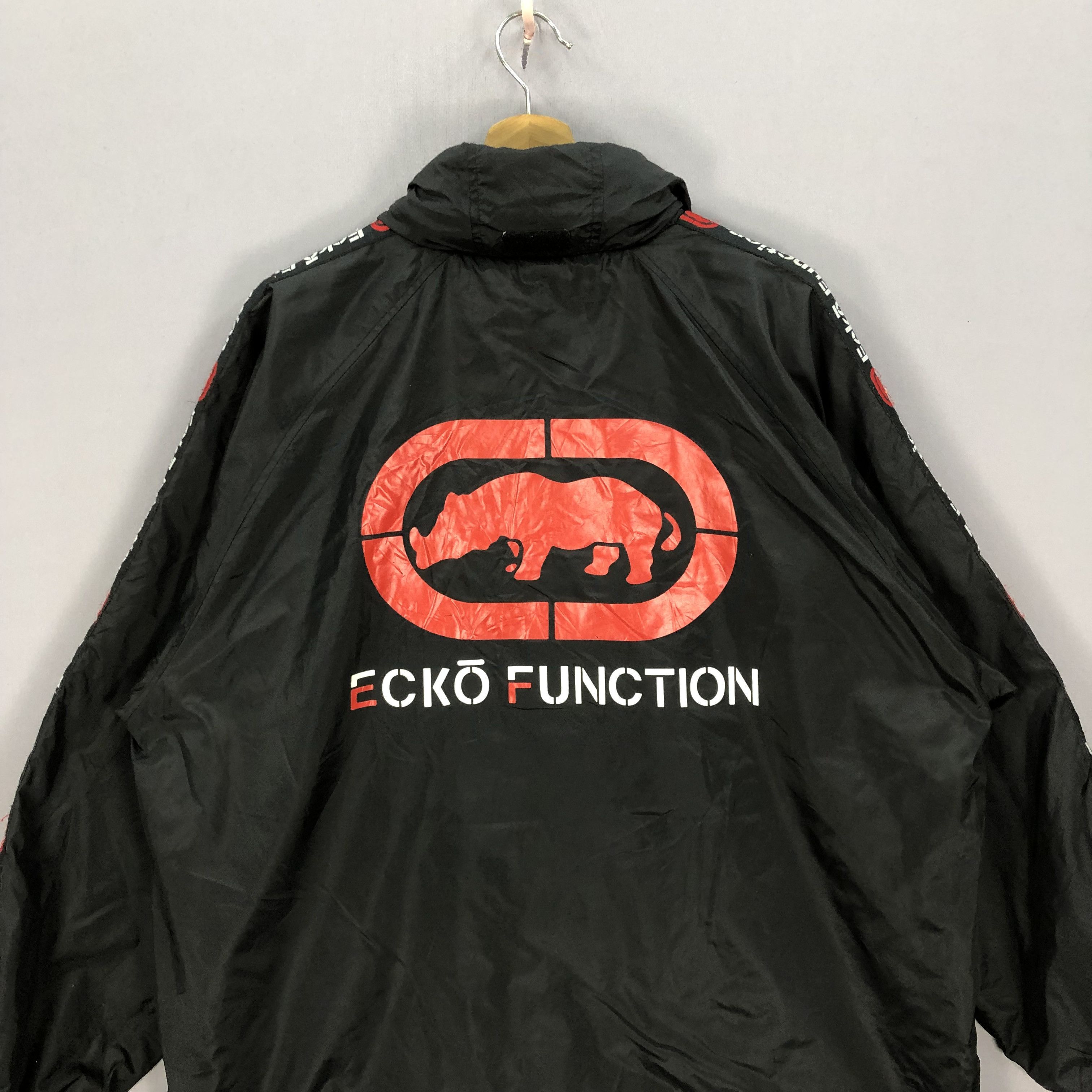 Ecko Unltd. × Vintage Vintage Ecko Function Hoodie Windbreaker Nylon Jacket Size US XL / EU 56 / 4 - 5 Thumbnail