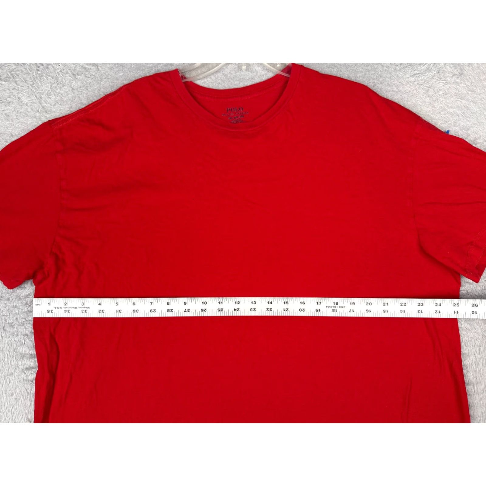 Ralph Lauren Polo Ralph Lauren Shirt Adult 2XL Red 100% Cotton Short Sleeve Crew Neck Pony Men’s T-Shirt Logo Vintage: No Size US XXL / EU 58 / 5 - 7 Thumbnail