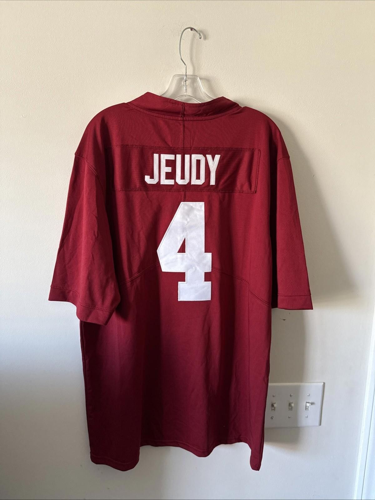 Nike Men’s Nike Alabama Jerry Jeudy #4 Jersey Size XL - Maroon Size ONE SIZE - 5 Thumbnail