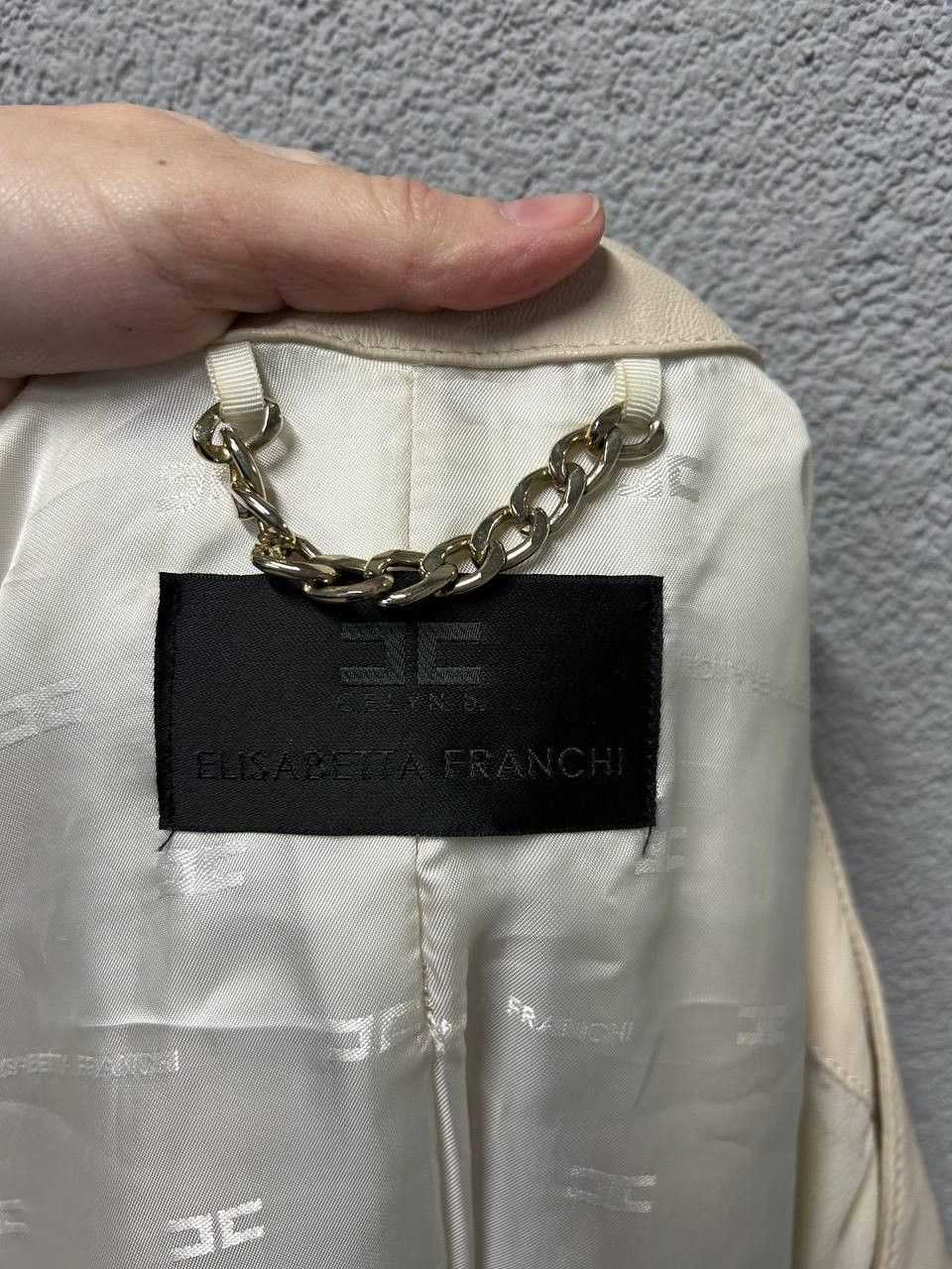 Elisabetta Franchi Elisabetta Franchi womens leather / silk jacket IT 42 / M Size M / US 6-8 / IT 42-44 - 4 Thumbnail