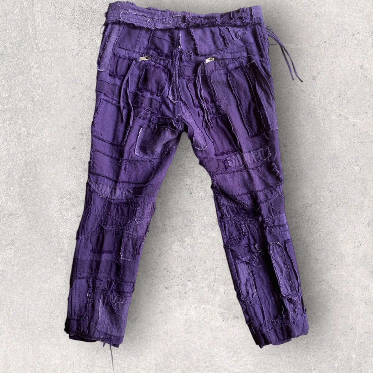 Haider Ackermann SS16 Scab Patchwork Cropped Sweatpants Size US 32 / EU 48 - 8 Thumbnail