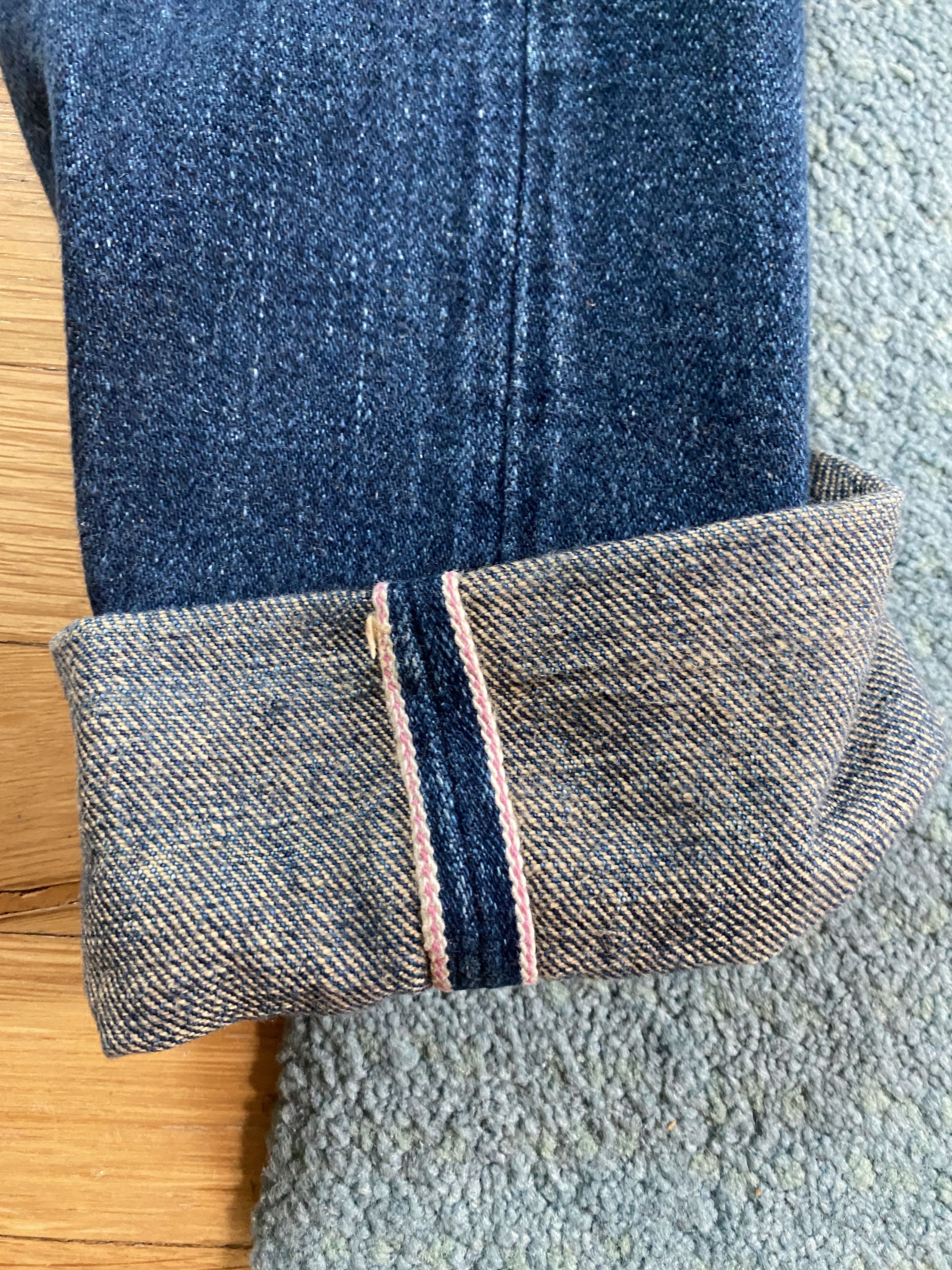 Oni "Secret Denim" 20oz Selvedge Denim, size 29, (Straight Fit) Size US 29 - 4 Thumbnail