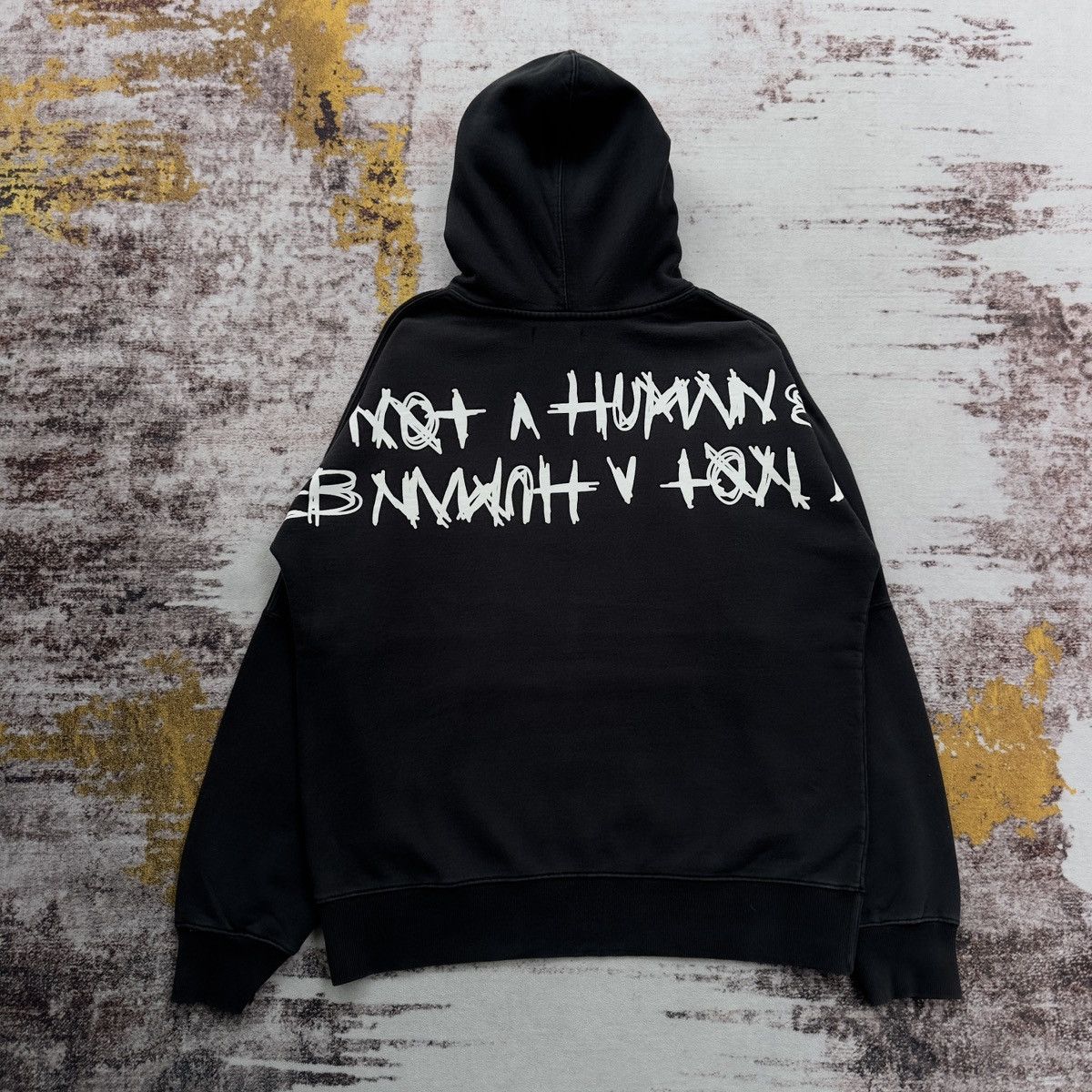 I Am Not A Human Being I AM NOT A HUMAN BEING SPELL OUT BIG LOGO BACKHIT HOODIE Size US L / EU 52-54 / 3 - 2 Thumbnail
