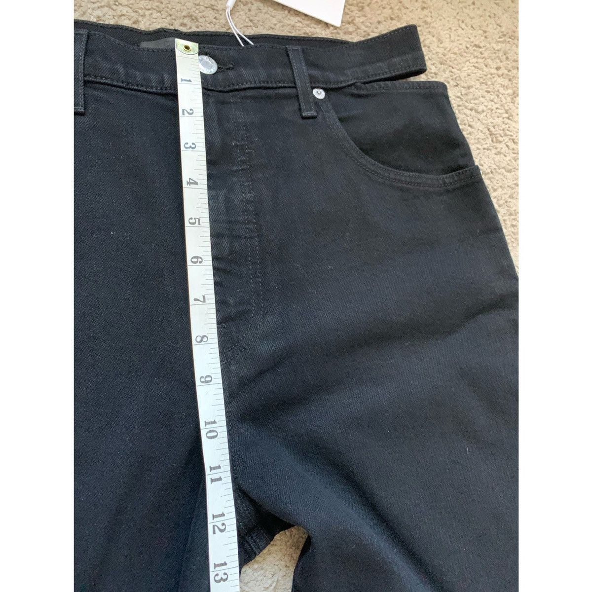 Helmut Lang HELMUT LANG BLACK CUT OUT STRAIGHT JEANS Size US 31 - 14 Thumbnail