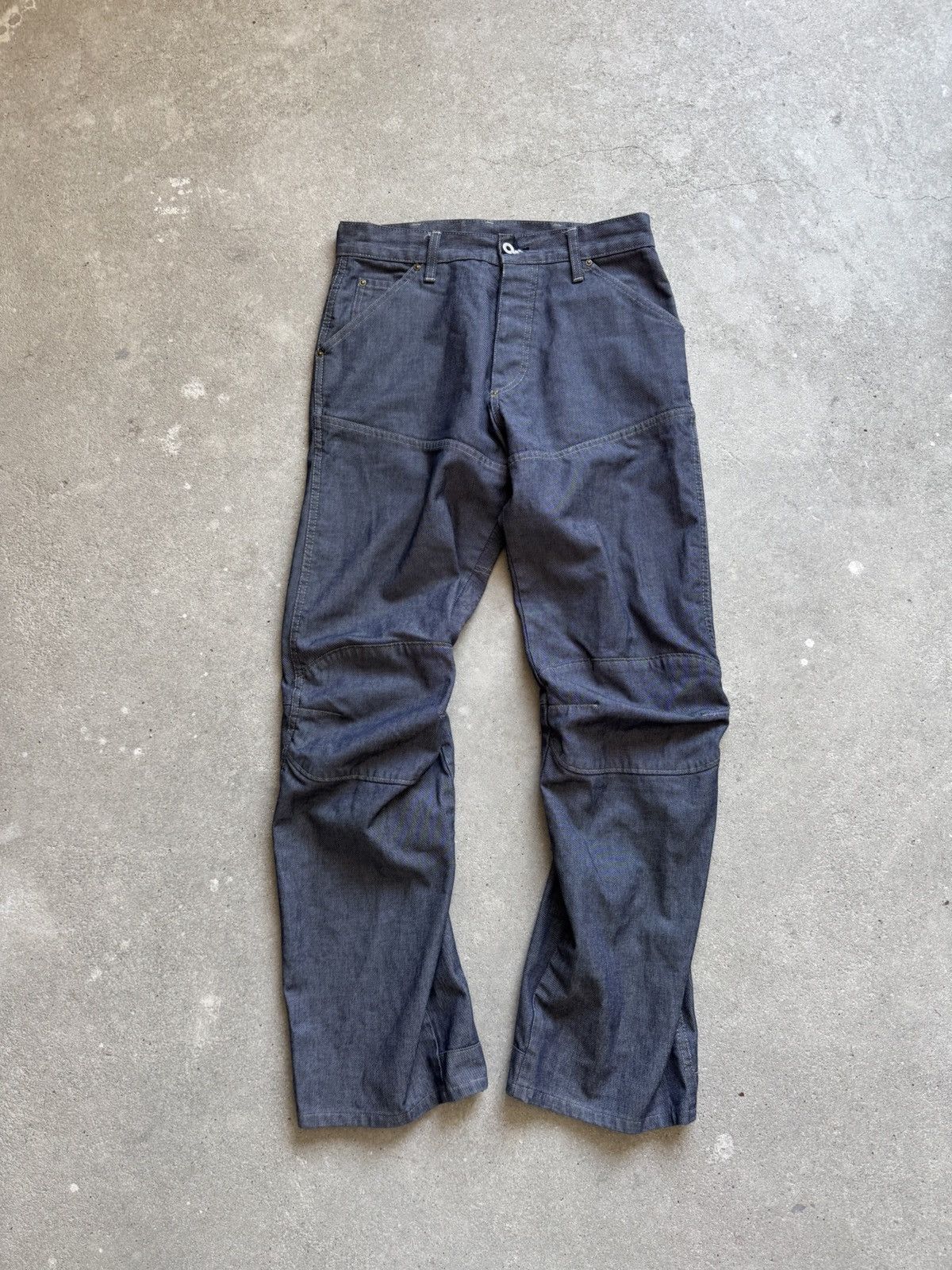 G-Star Vintage G-Star Raw Long Stacked Double Knee Jeans Size US 31 - 6 Thumbnail