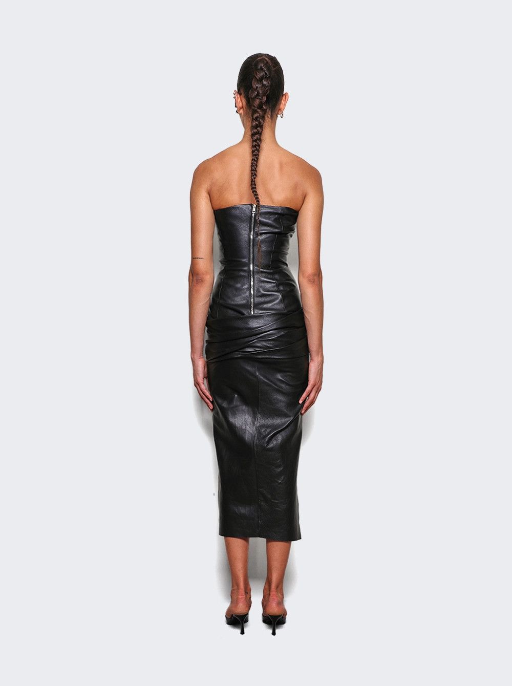 The Attico o1mle0526 Midi Dress in Black Size S / US 4 / IT 40 - 5 Thumbnail