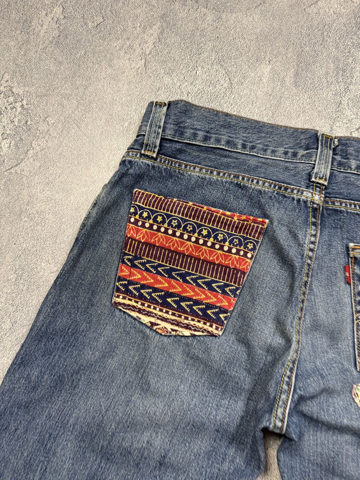 Levi's Levi’s 512 Denim Bootcut Custom Jeans Denim Shorts Size US 34 / EU 50 - 7 Thumbnail