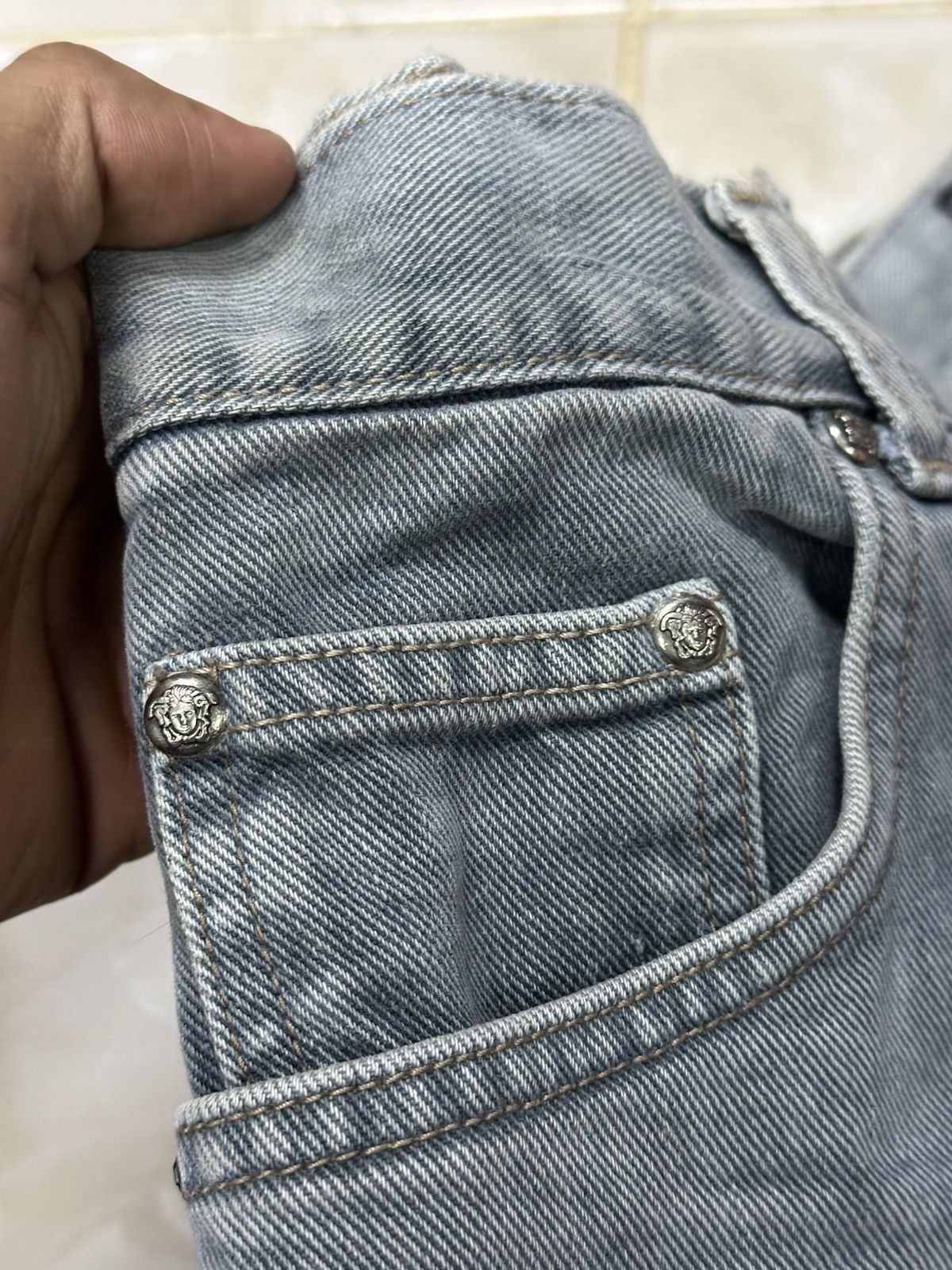 Versace Jeans Couture Versace Jeans Couture Silver Denim . Size US 28 / EU 44 - 7 Thumbnail