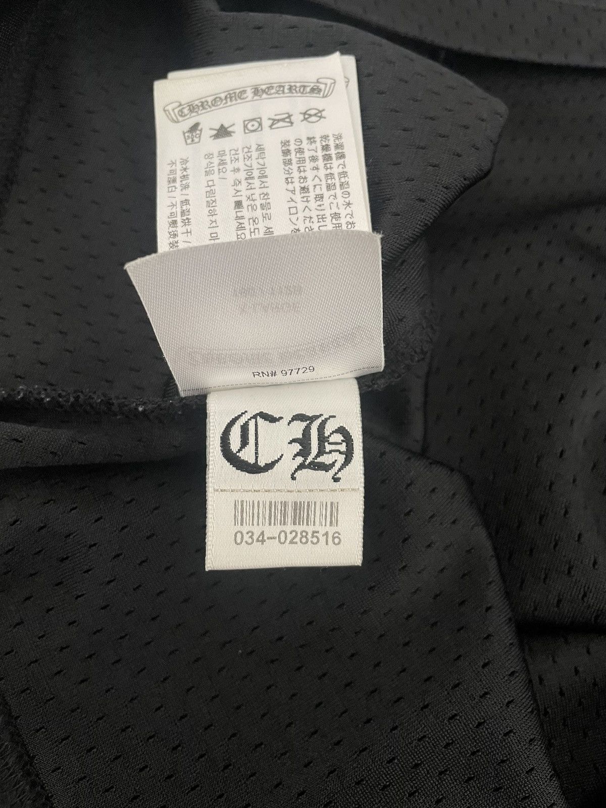 Chrome Hearts Chrome Hearts Black Mesh L/S Jersey Size US XL / EU 56 / 4 - 9 Thumbnail
