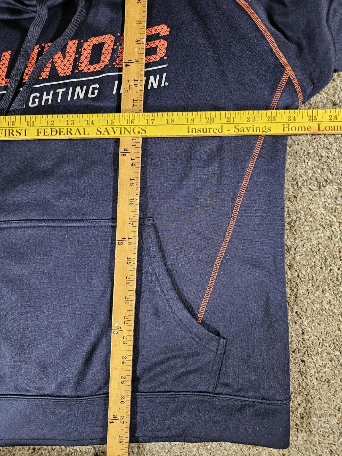 Designer Knights Apparel Illinois Fighting Illini Lg 42/44 Hoodie Size ONE SIZE - 5 Thumbnail