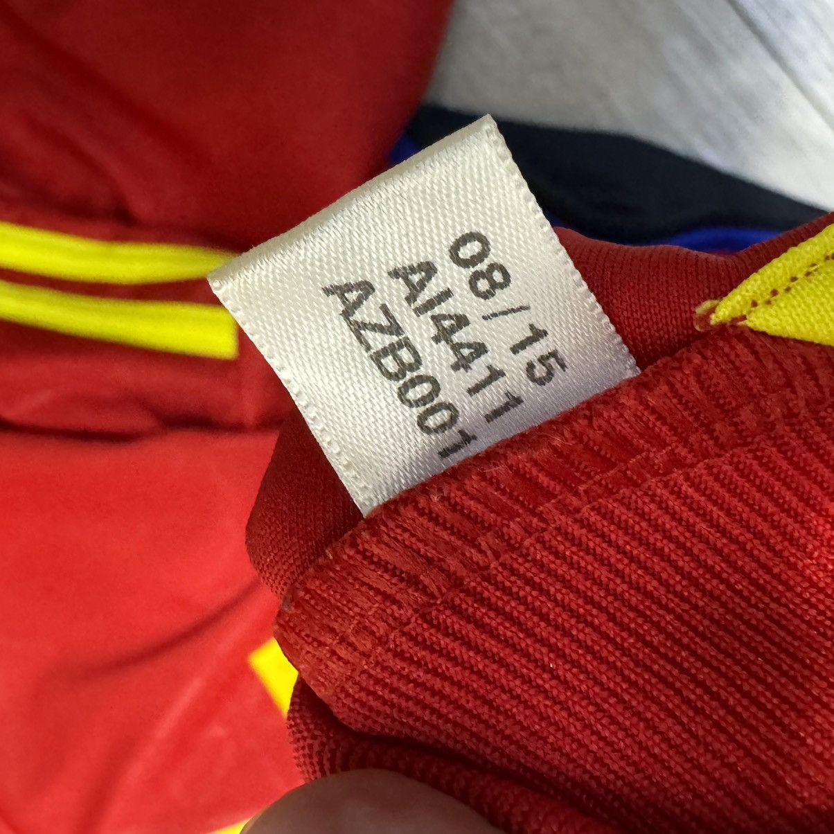 Adidas Spain 15/16 home shirt #7 Morata Size US M / EU 48-50 / 2 - 8 Thumbnail