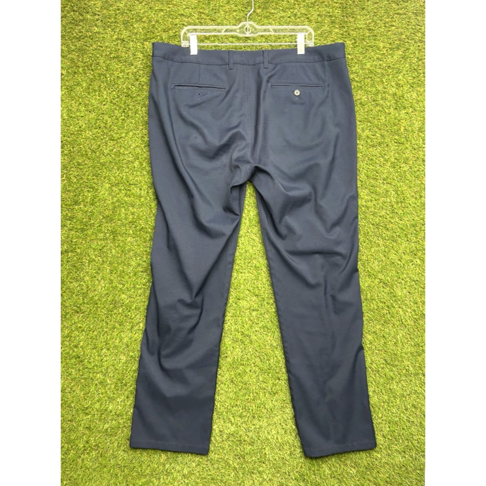 Mizzen+Main Mizzen+Main Baron Chino Pants Mens 38x32 Navy Blue Athletic Fit Polyester Golf Size US 38 / EU 54 - 3 Thumbnail