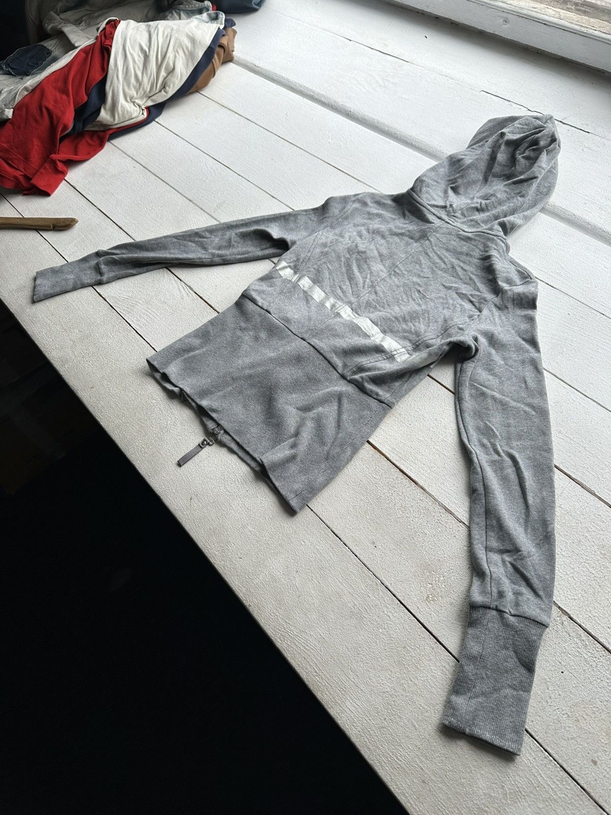 Armani Exchange 🚨Armani Exchange Women Zip-Up hoodie y2k silver logo Size S / US 4 / IT 40 - 9 Thumbnail