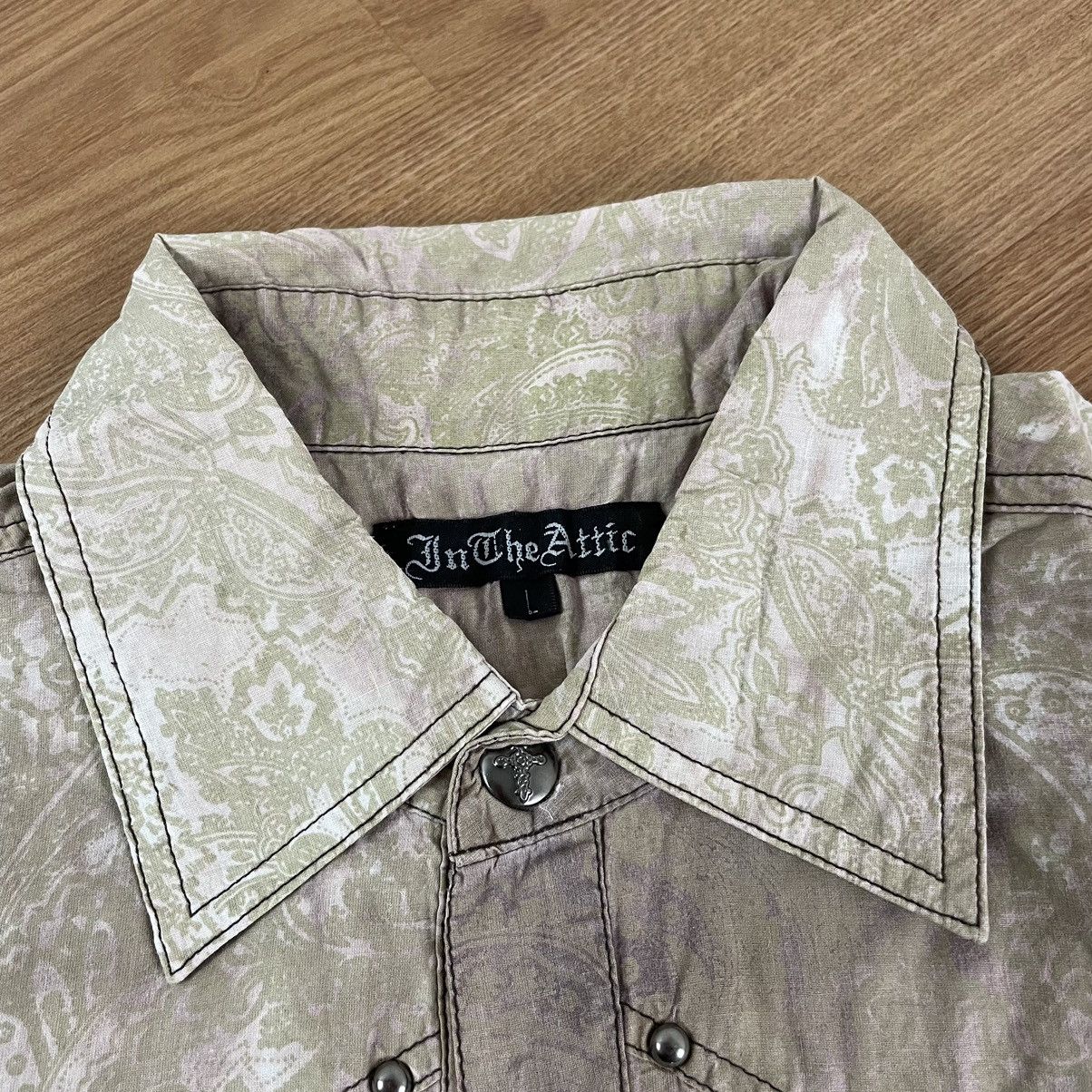 14th Addiction × Japanese Brand × Le Grande Bleu (L.G.B.) In The Attic Button Shirt Bondage LGB Style ifsixwasnine Size US M / EU 48-50 / 2 - 6 Thumbnail