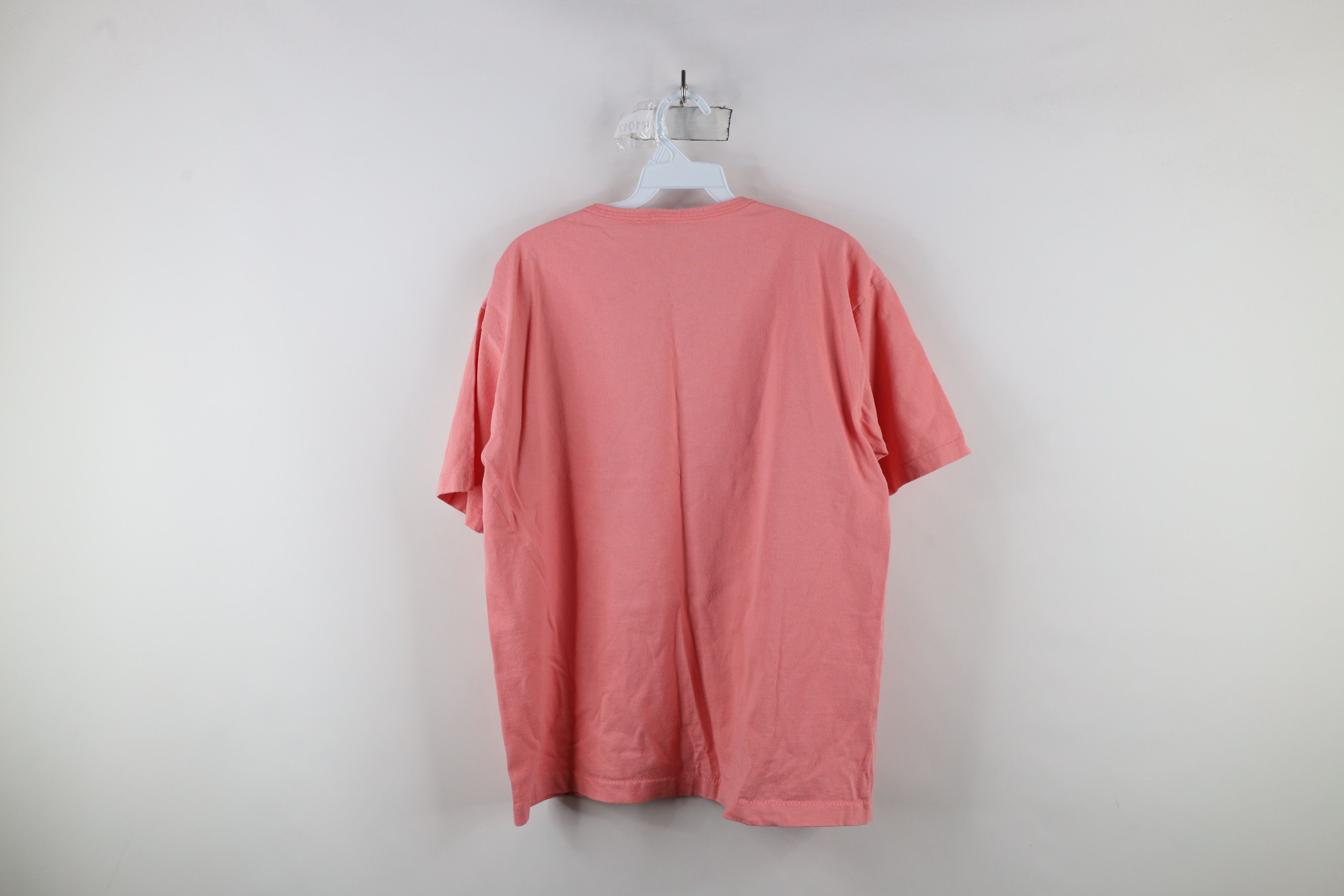 Vintage Vintage 90s Streetwear Spell Rose Flower T-Shirt Pink USA Size L / US 10 / IT 46 - 9 Thumbnail