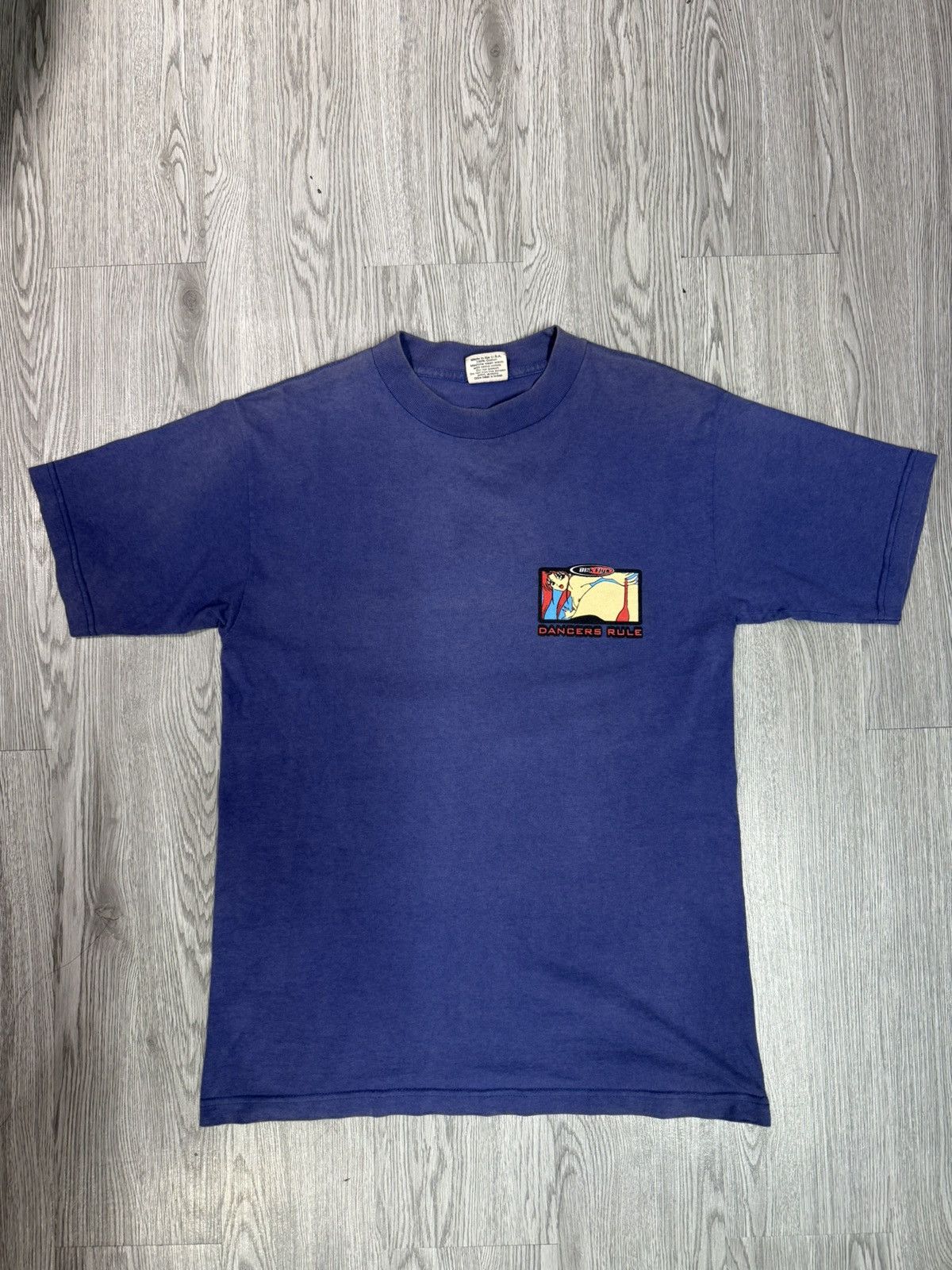 Japanese Brand 90’s BLACK FLYS DANCERS RULE WOMAN LOGO RETRO VINTAGE TSHIRT Size US M / EU 48-50 / 2 - 5 Thumbnail