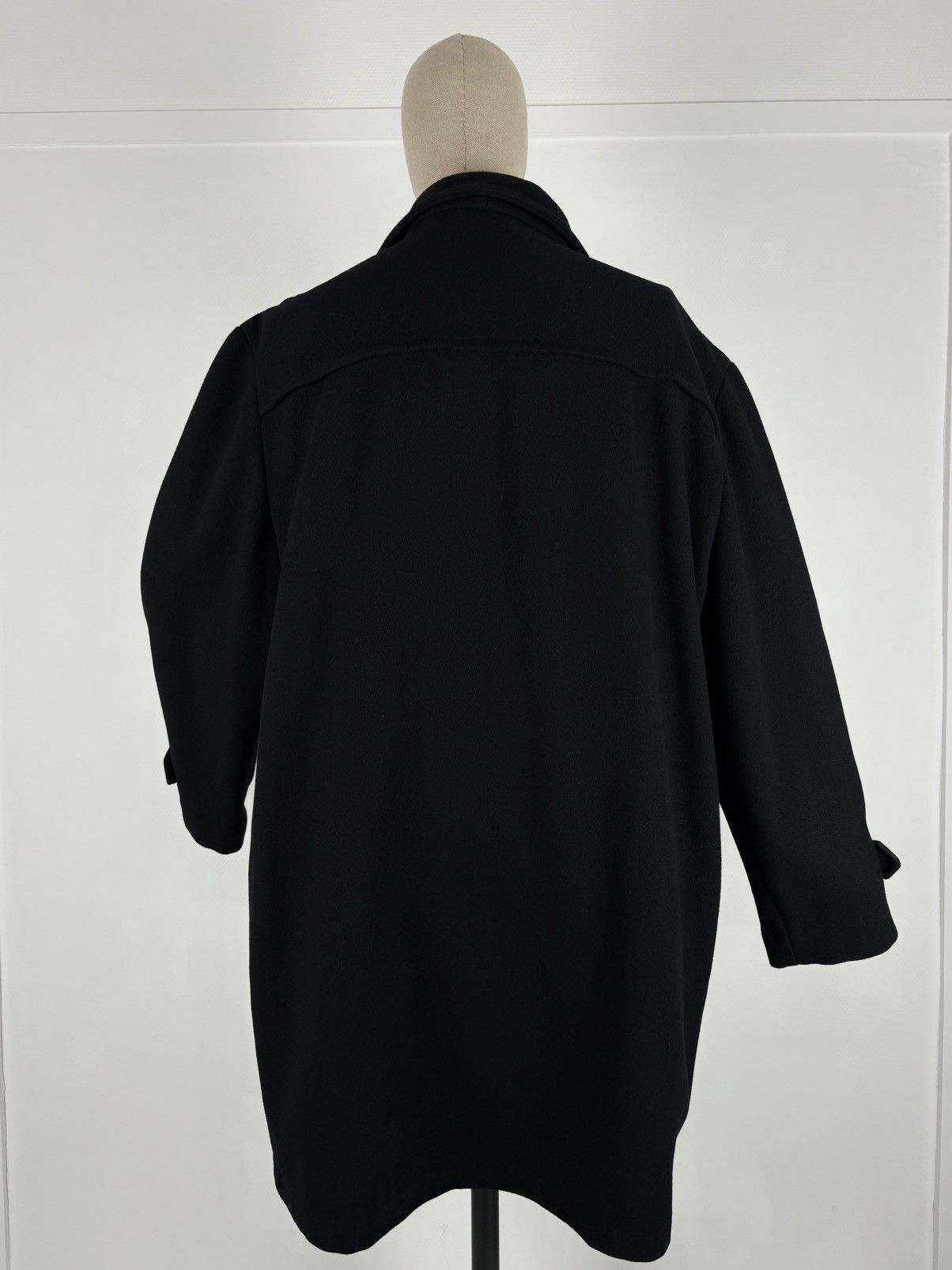 Polo Ralph Lauren DEADSTOCK 90’s POLO RL Admiral Wool Black Duffle Toggle Pea Coat Jacket Trench XL Size US XL / EU 56 / 4 - 4 Thumbnail