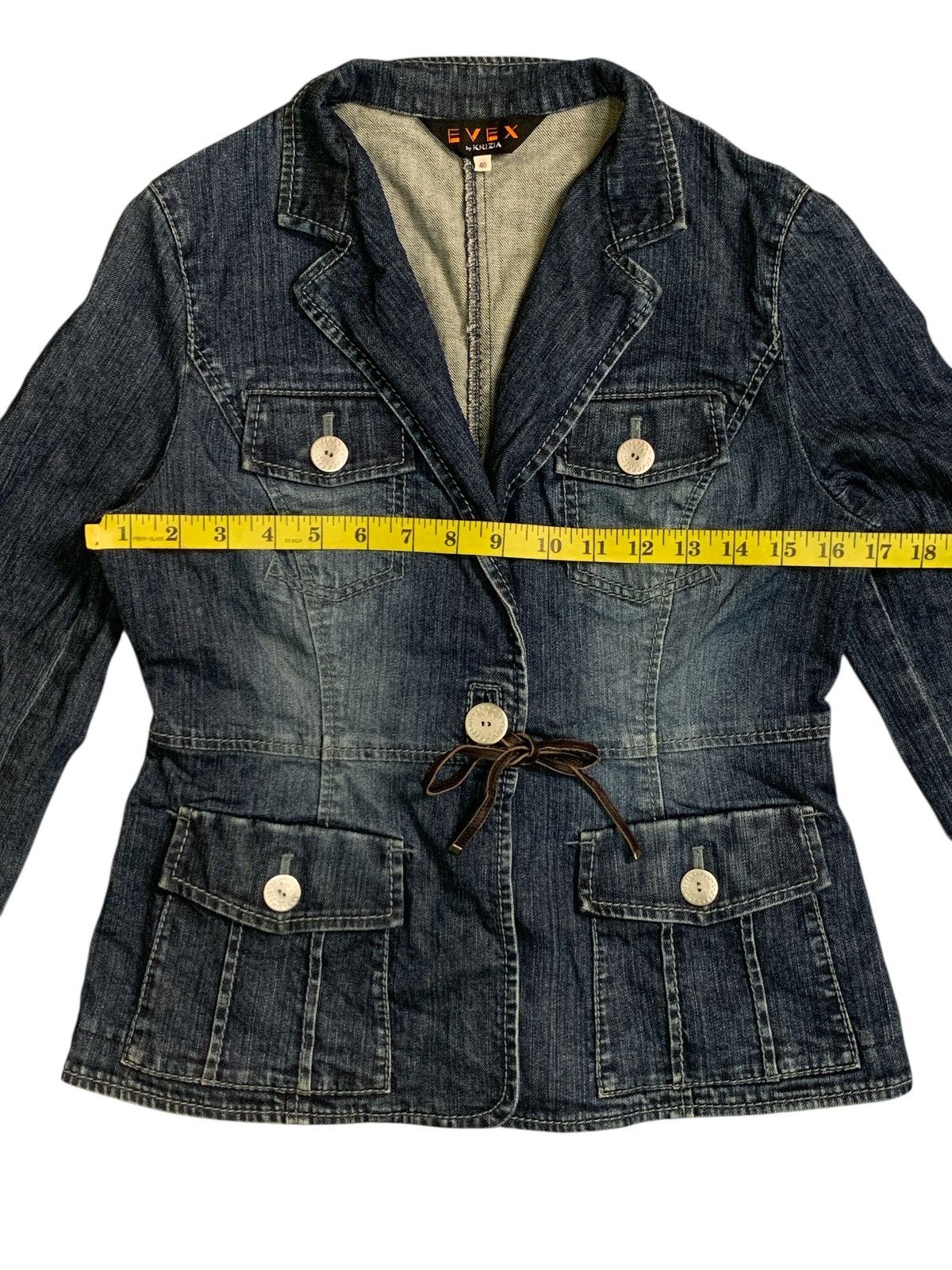 Krizia Rare Design Evex By Krizia Denim Jacket Size S / US 4 / IT 40 - 8 Thumbnail