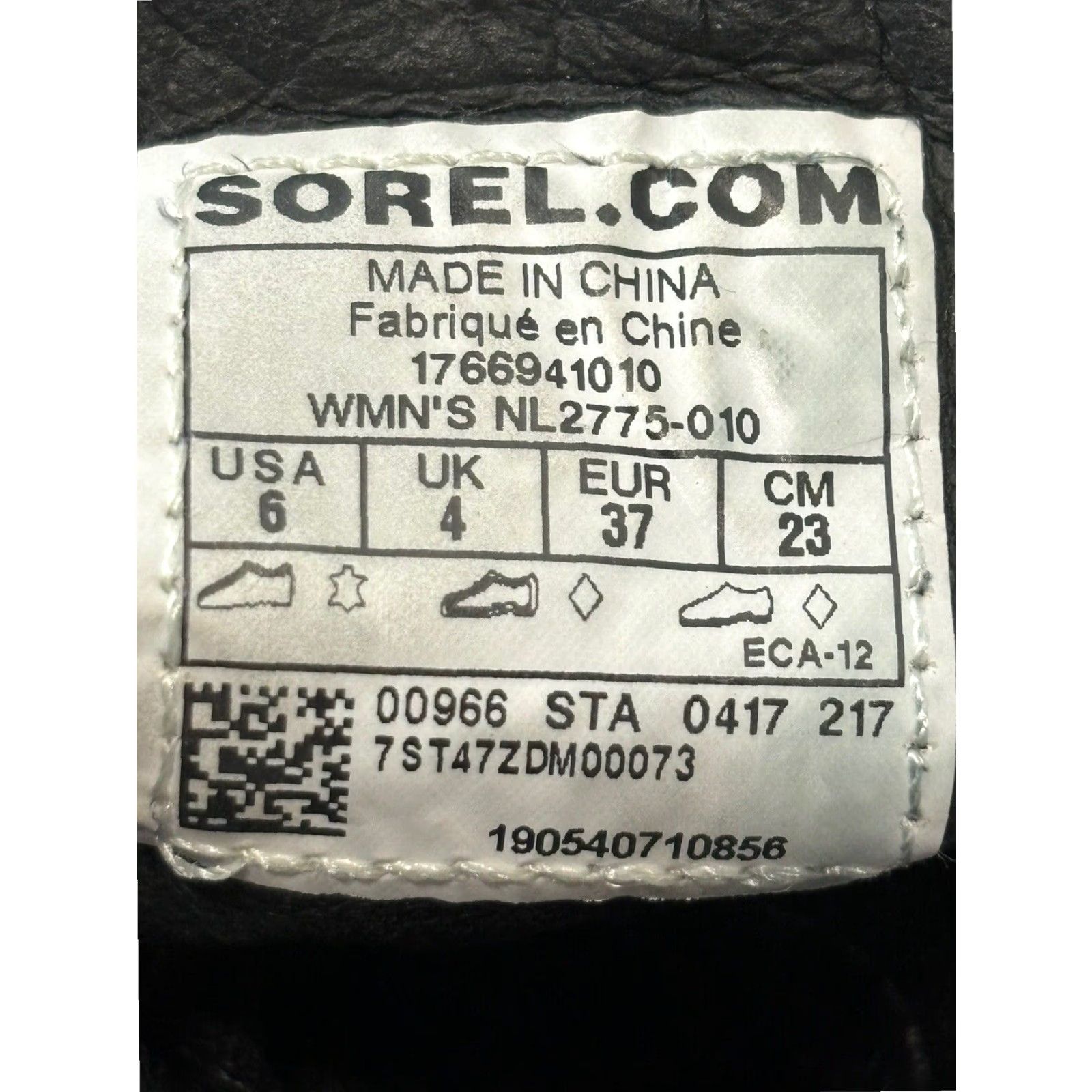 SOREL VINTAGE Womens Sorel Sneakchic Alpine Ankle Boots 6 Black Leather Lace Up Bootie Size US 6 / IT 36 - 6 Thumbnail