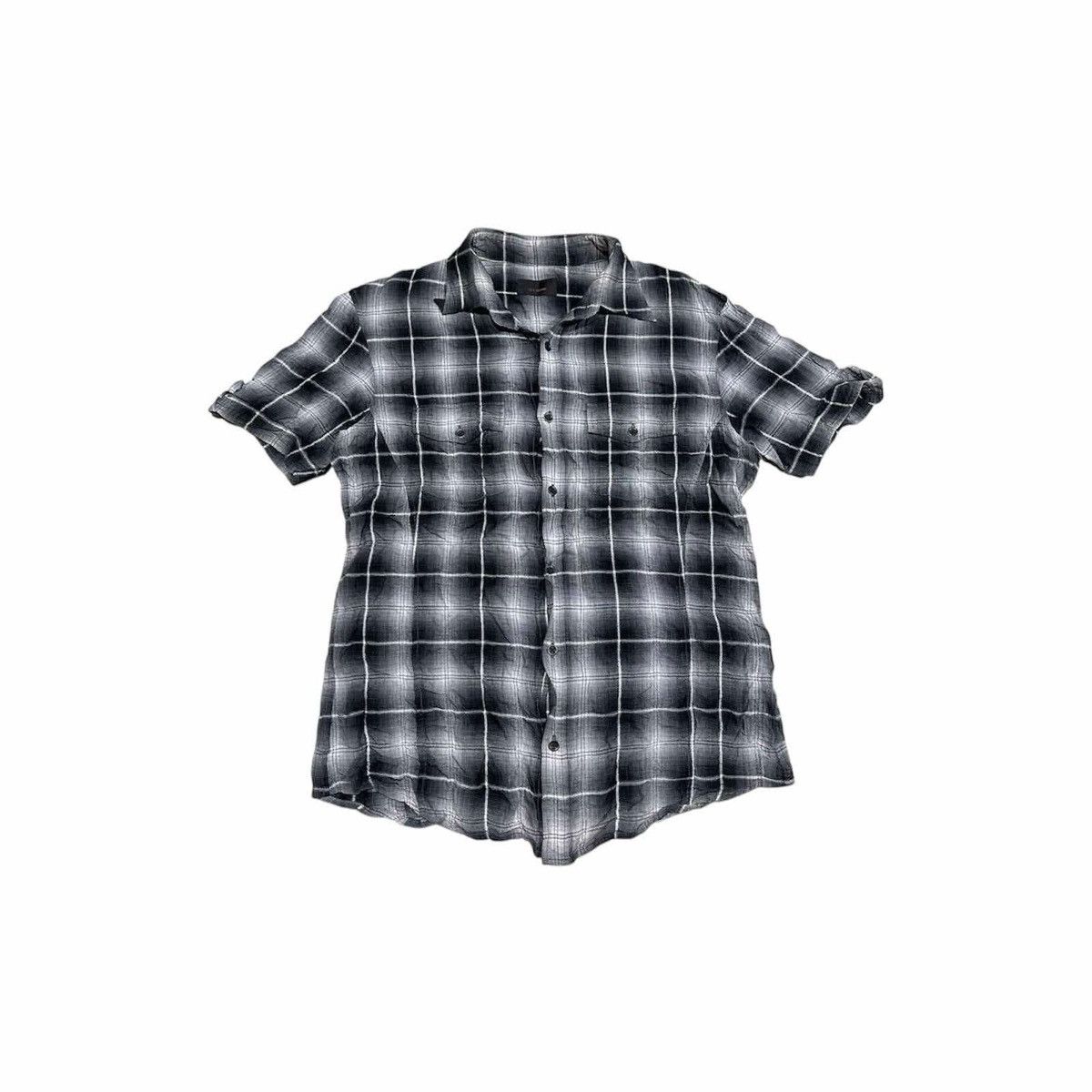 Issey Miyake × Japanese Brand × Tete Homme 🔥Vintage Tete Homme By Issey Miyake Plaid Rayon Shirt Size US L / EU 52-54 / 3 - 2 Thumbnail