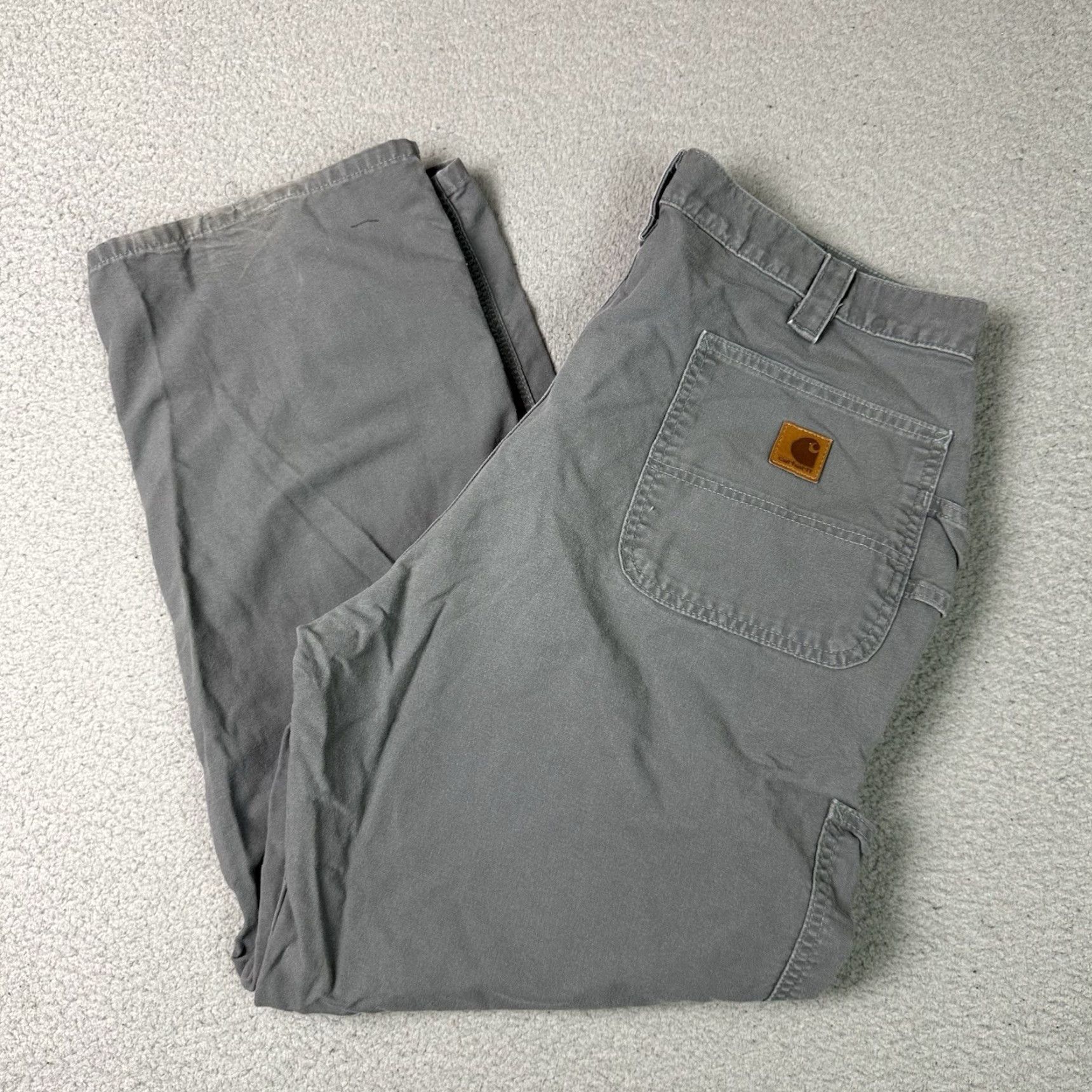 Carhartt Carhartt Carpenter Pants Mens 40x30 Gray B151 Loose Original Fit Work Utility Pants Carhartt Industrial Work Pants Size US 40 / EU 56 - 2 Thumbnail